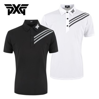 [PXG] เสื้อยืดโปโล แขนสั้น แบบแห้งเร็ว ระบายอากาศ ลําลอง ซับเหงื่อ สําหรับผู้ชาย เหมาะกับการเล่นกอล์ฟ กีฬา