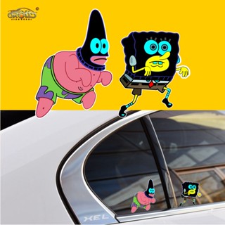 Chebaishi สติกเกอร์ ลายการ์ตูน SpongeBob SquarePants Pie Daxing Co-Branded สําหรับติดตกแต่งกระจกรถยนต์