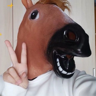 พร้อมส่ง😃🐎 หน้ากากม้า Cosplay หน้ากากหัวม้า Horse mask หน้ากากสัตว์ อุปกรณ์ปาร์ตี้