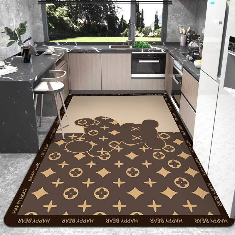 Washfree and dirtresistant, full floor mat waterproof, oilproof and nonslip pvc living room