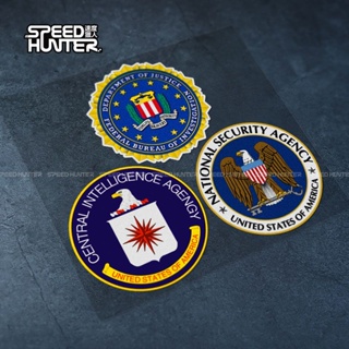 สติกเกอร์ฉลาก ลายทหาร CIA FBI NSA สําหรับตกแต่งรถยนต์