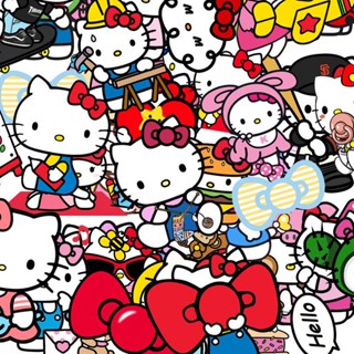 สติกเกอร์ ลาย Hello Kitty น่ารัก กันน้ํา กันรอยขีดข่วน สําหรับตกแต่งรถยนต์ รถจักรยานยนต์ไฟฟ้า ipad