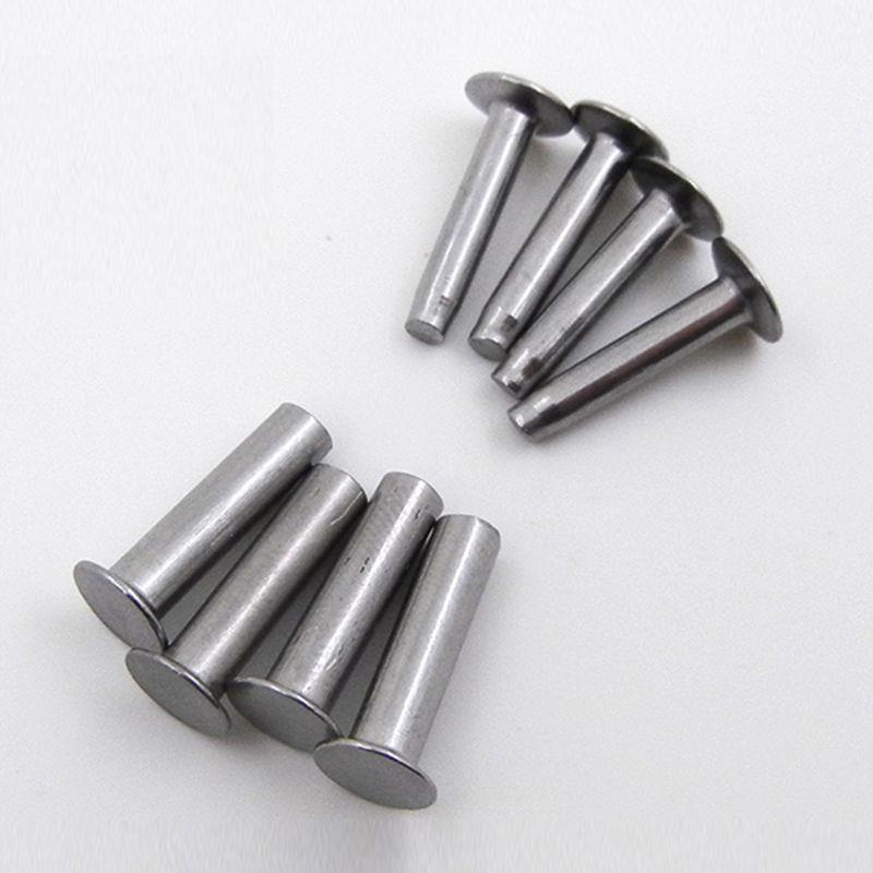 0815 สแตนเลส Hollow Rivets Handmade มีดครัว Handle คงที่เล็บทองเหลือง ...