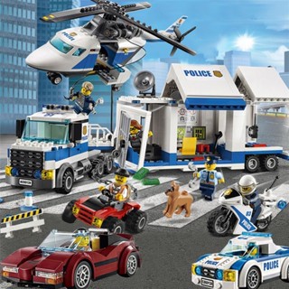 ✢◈ใช้งานร่วมกับ LEGO Police Department Special Police City Series Spelling Building Blocks Boys Educational Children s T