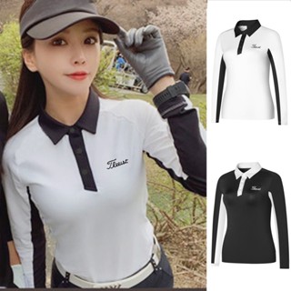 [Titleist] เสื้อกีฬากอล์ฟ แขนยาว ระบายอากาศ เข้ารูป แฟชั่นฤดูใบไม้ร่วง และฤดูหนาว สําหรับผู้หญิง