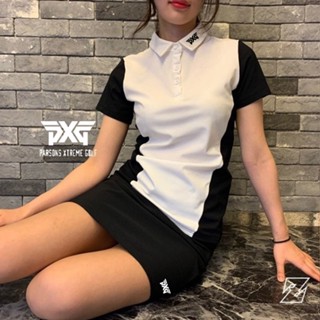 [PXG] ใหม่ เสื้อยืดโปโล แขนสั้น ระบายอากาศ แห้งเร็ว ใส่สบาย สไตล์กอล์ฟ สําหรับผู้หญิง