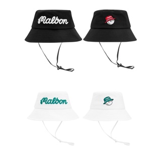 [MALBON] ใหม่ หมวกบังแดด หมวกกอล์ฟ สไตล์สปอร์ต สีดํา สีขาว MZ14UIVH