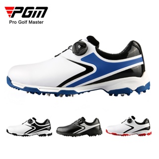 [PGM] รองเท้ากอล์ฟ พื้นกว้าง ระบายอากาศ กันน้ํา ใส่สบาย สําหรับผู้ชาย XZ132