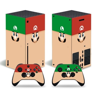 Xbox series x สติกเกอร์ฟิล์ม ลายเกมคอนโซล ธีมมาริโอ้ หลากสี สําหรับติดตกแต่ง