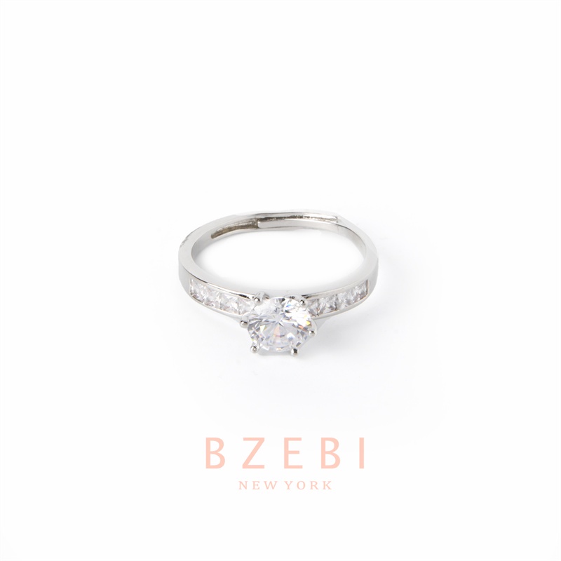 bzebi-แหวนเงินแท้-เครื่องประดับ-แฟชั่น-แหวนเงิน-ring-หวนชุบเงิน-ประดับเพชร-ปรับขนาดได้-แฟชั่นสําหรับผู้หญิง-642r-2