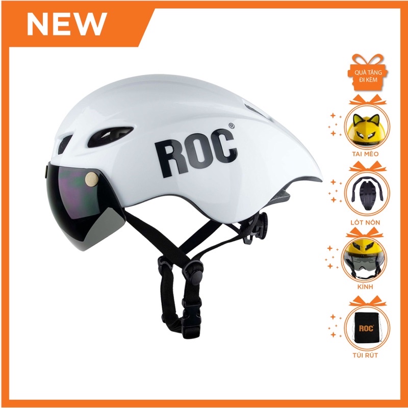 ROC R16 หมวกกันน็อค 16 แว่นตาแม่เหล็กแท้ ราคาถูก กีฬาจักรยาน รุ่น poc ...