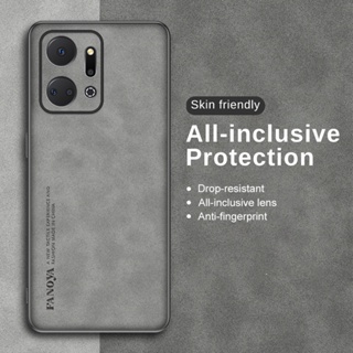 เคสโทรศัพท์มือถือหนัง ขอบซิลิโคนนิ่ม กันกระแทก ป้องกันเต็มกล้อง หรูหรา สําหรับ Huawei Honor X7a I8