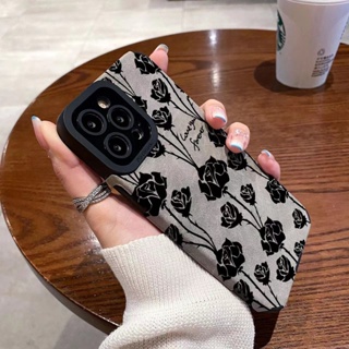 เคสโทรศัพท์มือถือ ลายดอกกุหลาบ เป็นมิตรกับผิวหนัง สําหรับ iphone 15 Pro Max 14 Pro Max i14 14Pro 13 Pro Max i13 11 Pro Max i11 X XR Xs Max 7plus 8plus 12 Pro Max