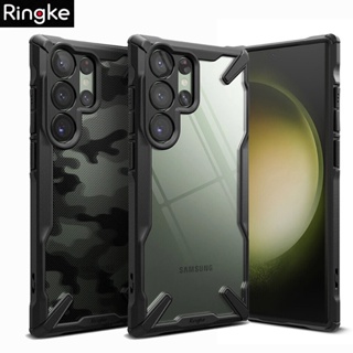 Ringke Fusion X for Samsung Galaxy S23 S22 S21 Ultra Plus Case Camouflage Hard Back with Shockproof Enhanced Side Protective Cover