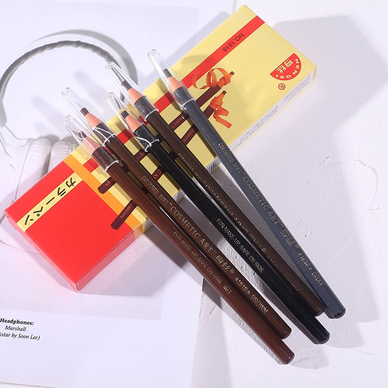 ดินสอเขียนคิ้วแบบหมุนได้-ดินสอเขียนคิ้ว-ดินสอเขียนคิ้วแบบดึงเส้น-ดินสอเขียนคิ้ว-กันน้ำ-กันเหงื่อ