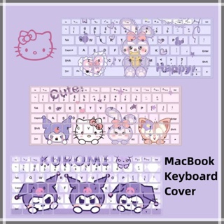 【Kuromi &amp; helloKitty】MacBook Keyboard cover For 2020Air13.3/A2179 A2337 New Macbook Air 13.3 2018 Pro 13 touch bar A1932 A1466 Cute cartoon keyboard cover A1708 Reina13 Case M1 2020Pro13（A2251/A2289/A2338）waterproof Keyboard case