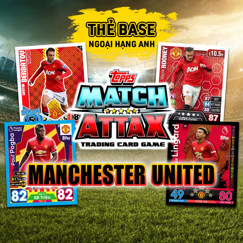 การ์ดผู้เล่นใน Base Match Attax Manchester United Premier League ...