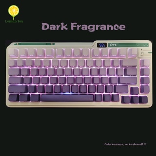 [JKDK] Dark Fragrance translucent Keycaps dip-dye PBT Material oem profile Suitable For 61/68/71/84/87/96/104 And Other Mechanical Keyboards