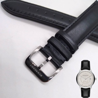 Burberry สายนาฬิกาข้อมือหนังแท้ 20 มม. สีดํา สําหรับ BU10000 BU10012