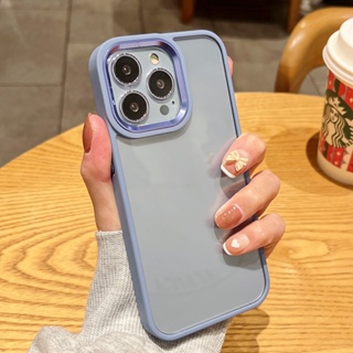 เคสโทรศัพท์มือถือแบบนิ่ม TPU ใส กันกระแทก กันรอยเลนส์กล้อง หรูหรา สําหรับ Iphone 11 12 13 14 Pro Max