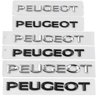 【Peugeot】สติกเกอร์โลโก้ Abs ลายตัวอักษร Peugeot 3D สําหรับติดตกแต่งรถยนต์ Peugeot