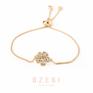 BZEBI กําไลข้อมือ สร้อยข้อมือ เครื่องประดับ แฟชั่น สเตนเลส สีทอง สีโรสโกลด์ คุณภาพสูง สวยงาม สําหรับผู้หญิง 1160b