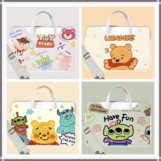 ⭐️With Shoulder strap ⭐️PU Waterproof Computer bag Cartoon Winnie the Pooh &amp; Lotso laptop bag 12 13 14 15 15.6 inch