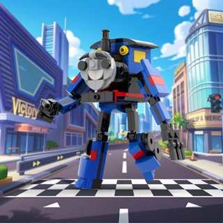 ✔BuildMoc บล็อกตัวต่อรถไฟของเล่นสำหรับเด็ก Charles Transformers รถไฟหุ่นยนต์เข้ากันได้กับเลโก้