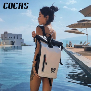 Cocas กระเป๋าเป้สะพายหลัง ความจุขนาดใหญ่ กันน้ํา เหมาะกับชายหาด ฟิตเนส กลางแจ้ง สําหรับผู้ชาย และผู้หญิง