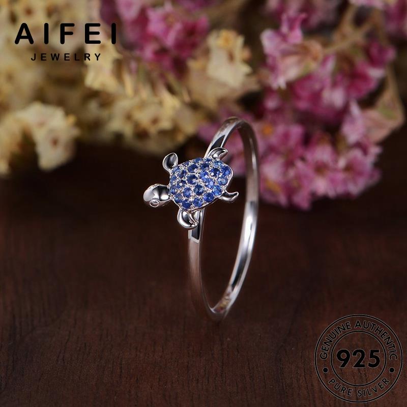 aifei-jewelry-ผู้หญิง-เงิน-silver-925-ไพลิน-แท้-เต่าสร้างสรรค์-แฟชั่น-เกาหลี-แหวน-เครื่องประดับ-เครื่องประดับ-ต้นฉบับ-r851