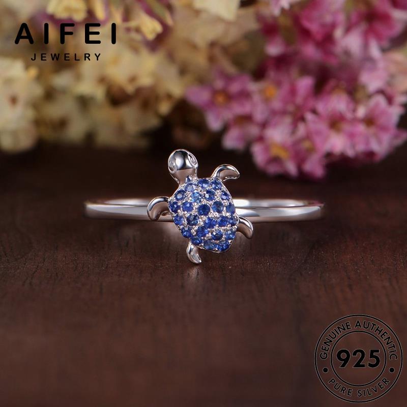 aifei-jewelry-ผู้หญิง-เงิน-silver-925-ไพลิน-แท้-เต่าสร้างสรรค์-แฟชั่น-เกาหลี-แหวน-เครื่องประดับ-เครื่องประดับ-ต้นฉบับ-r851