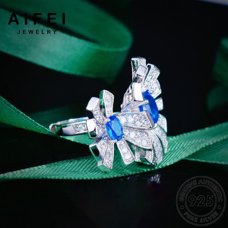 aifei-jewelry-เงิน-925-เครื่องประดับ-ดอกไม้ที่สร้างสรรค์-ไพลิน-ต้นฉบับ-เกาหลี-แท้-ผู้หญิง-แหวน-แฟชั่น-เครื่องประดับ-silver-r2400