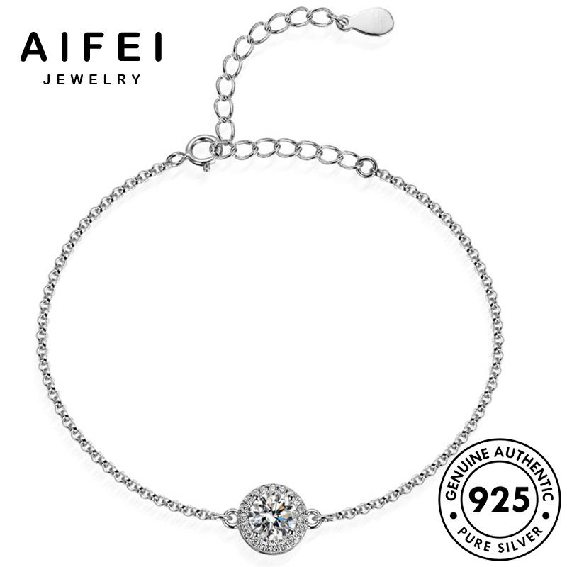 aifei-jewelry-กำไลข้อมือ-ต้นฉบับ-925-แท้-silver-เงิน-เครื่องประดับ-ผู้หญิง-เครื่องประดับ-เกาหลี-ผู้หญิง-เพชรกลมธรรมดา-กำไล-แฟชั่น-มอยส์ซาไนท์ไดมอนด์-b12