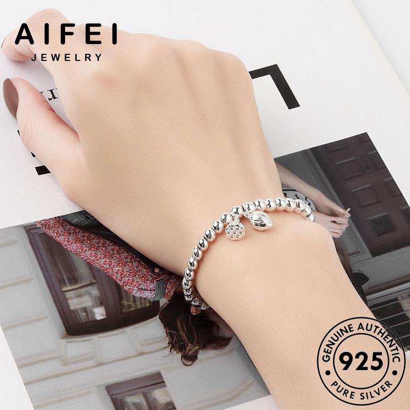 aifei-jewelry-กำไล-เครื่องประดับ-ผู้หญิง-ต้นฉบับ-925-แท้-กำไลข้อมือ-ดอกบัวแฟชั่น-เงิน-ผู้หญิง-แฟชั่น-เครื่องประดับ-silver-เกาหลี-b83