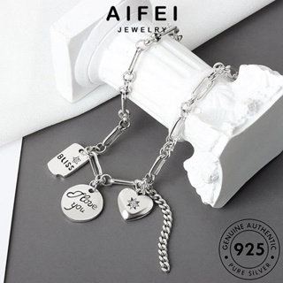 AIFEI JEWELRY ผู้หญิง เหรียญบุคลิกภาพ แท้ ผู้หญิง เกาหลี แฟชั่น กำไล Silver ต้นฉบับ เครื่องประดับ เครื่องประดับ กำไลข้อมือ 925 เงิน B43