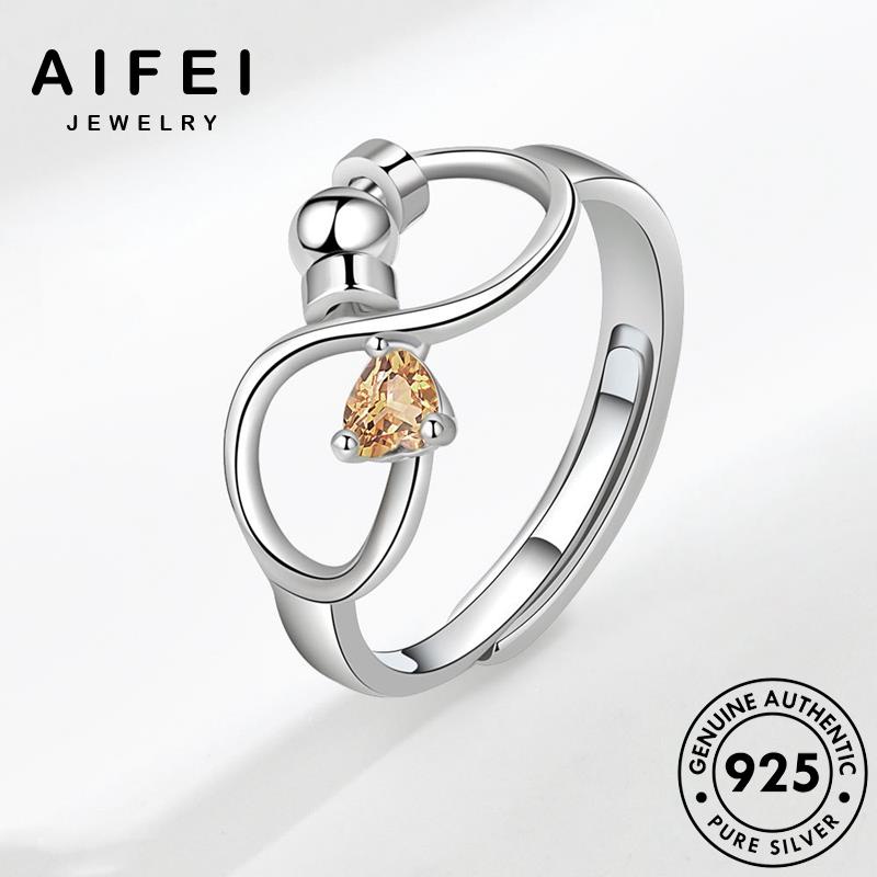 aifei-jewelry-ผู้หญิง-บุคลิกภาพ-เงิน-925-ต้นฉบับ-แฟชั่น-เครื่องประดับ-ทองไพลิน-แหวน-เครื่องประดับ-เกาหลี-silver-แท้-r64