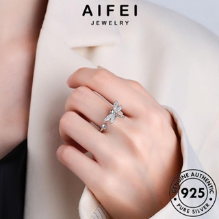 AIFEI JEWELRY แมลงปอบุคลิกภาพ ผู้หญิง เกาหลี แท้ เงิน แหวน มอยส์ซาไนท์ไดมอนด์ ต้นฉบับ เครื่องประดับ แฟชั่น Silver 925 เครื่องประดับ R67