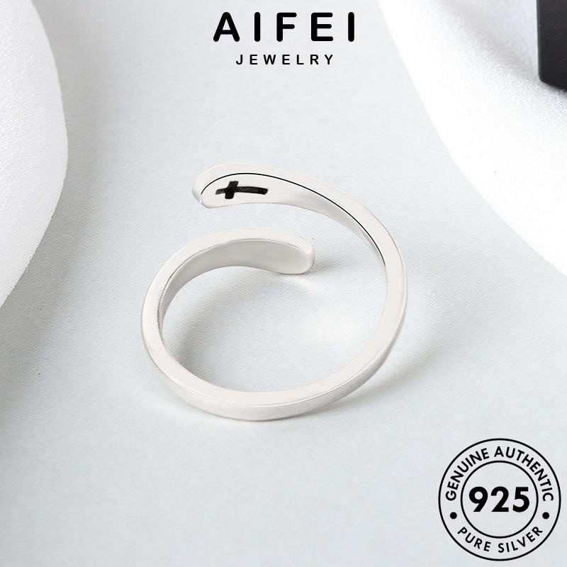 aifei-jewelry-แหวน-ต้นฉบับ-เงิน-silver-925-ผู้หญิง-แท้-เครื่องประดับ-เครื่องประดับ-จดหมายสร้างสรรค์-แฟชั่น-เกาหลี-r154
