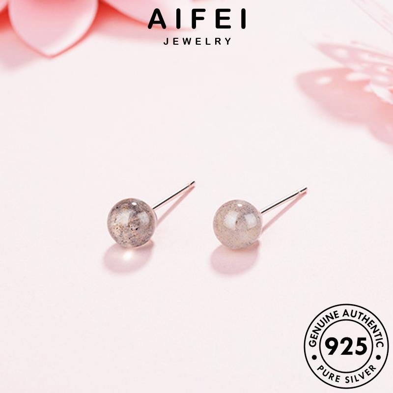 aifei-jewelry-ต้นฉบับ-มูนสโตน-silver-ผู้หญิง-เงิน-925-เกาหลี-แฟชั่น-ตุ้มหู-กลม-เครื่องประดับ-ห่วง-หนีบ-เครื่องประดับ-ต่างหู-แท้-e800