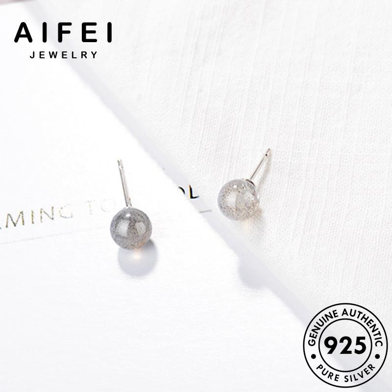 aifei-jewelry-ต้นฉบับ-มูนสโตน-silver-ผู้หญิง-เงิน-925-เกาหลี-แฟชั่น-ตุ้มหู-กลม-เครื่องประดับ-ห่วง-หนีบ-เครื่องประดับ-ต่างหู-แท้-e800