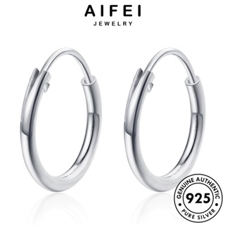 AIFEI JEWELRY เกาหลี Silver แฟชั่น แท้ มันวาว เครื่องประดับ เงิน ทอง 925 ต่างหู เครื่องประดับ ตุ้มหู ห่วง ผู้หญิง ต้นฉบับ หนีบ E1443