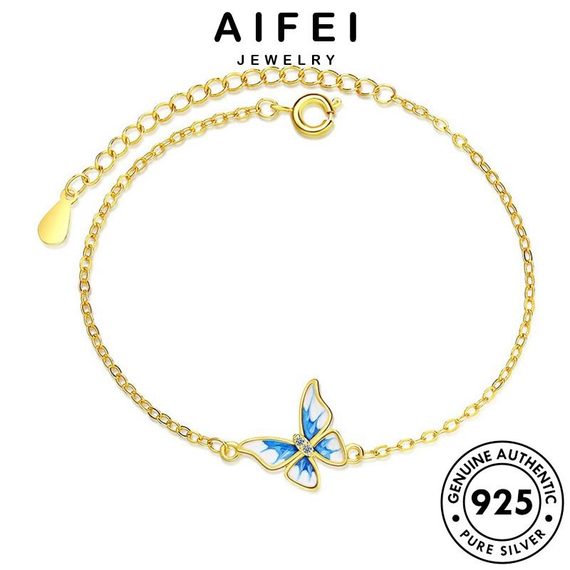 aifei-jewelry-ทอง-กำไล-เงิน-ผีเสื้อแฟชั่น-กำไลข้อมือ-ผู้หญิง-เกาหลี-แท้-ต้นฉบับ-925-silver-เครื่องประดับ-เครื่องประดับ-แฟชั่น-ผู้หญิง-b21