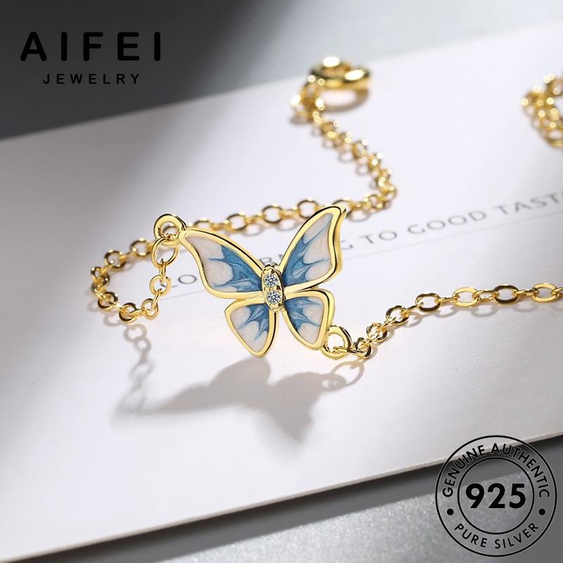 aifei-jewelry-ทอง-กำไล-เงิน-ผีเสื้อแฟชั่น-กำไลข้อมือ-ผู้หญิง-เกาหลี-แท้-ต้นฉบับ-925-silver-เครื่องประดับ-เครื่องประดับ-แฟชั่น-ผู้หญิง-b21