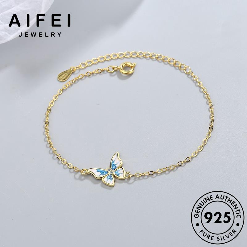 aifei-jewelry-ทอง-กำไล-เงิน-ผีเสื้อแฟชั่น-กำไลข้อมือ-ผู้หญิง-เกาหลี-แท้-ต้นฉบับ-925-silver-เครื่องประดับ-เครื่องประดับ-แฟชั่น-ผู้หญิง-b21