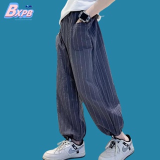 Bxpb- กางเกงกีฬา กางเกงกันยุง ผ้าฝ้าย ผ้าลินิน ระบายอากาศ สําหรับเด็ก -120-170