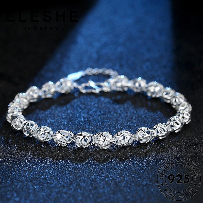 eleshe-jewelry-สร้อยข้อมือ-เงิน-925-ประดับเพชร-โมอิส-เรียบง่าย-เครื่องประดับ-สําหรับผู้หญิง-m054