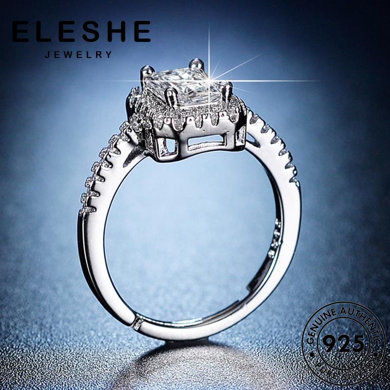 eleshe-jewelry-แหวนเพชรโมอิส-เงิน-925-เรียบง่าย-สําหรับผู้หญิง-m068