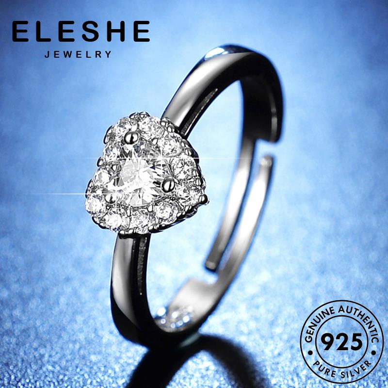 eleshe-jewelry-แหวนเพชรโมอิส-เงิน-925-เรียบง่าย-สําหรับผู้หญิง-m068
