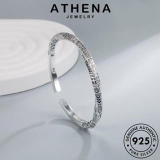 ATHENA JEWELRY แท้ โทเท็มแห่งชาติย้อนยุค เกาหลี Silver กำไล 925 แฟชั่น กำไลข้อมือ ผู้หญิง เครื่องประดับ ผู้หญิง เครื่องประดับ เงิน ต้นฉบับ B232