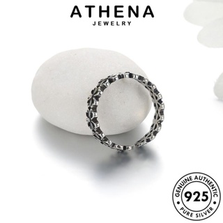 ATHENA JEWELRY เกาหลี ต้นฉบับ แหวน ผู้หญิง โคลเวอร์วินเทจ Silver 925 เครื่องประดับ แฟชั่น แท้ เครื่องประดับ เงิน R213